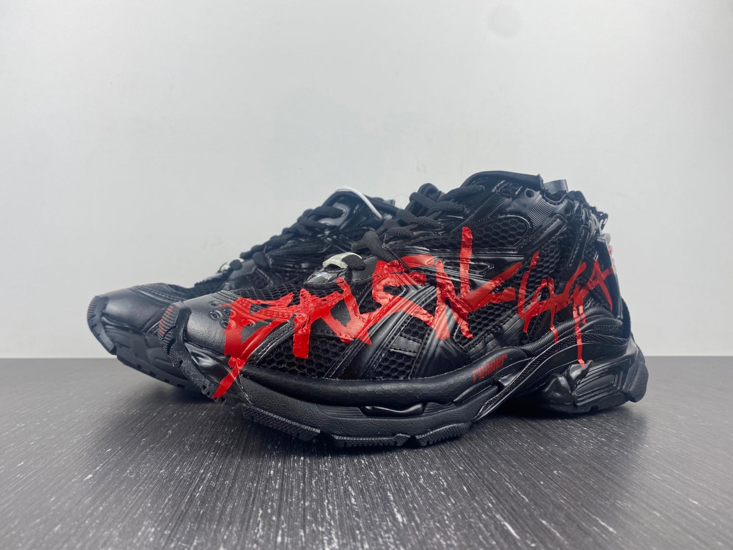 Balenciaga Runner Graffiti Black Red