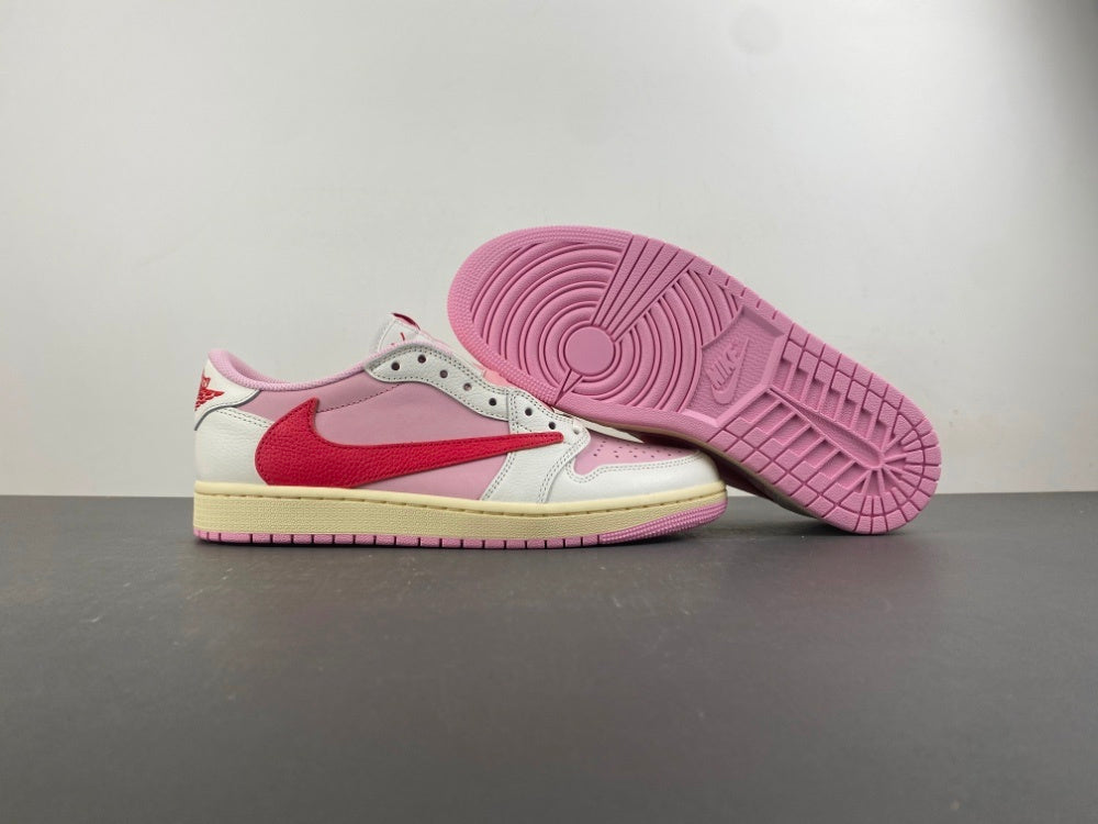 Jordan 1 Retro Low OG SP Travis Scott Sail Tropical Pink