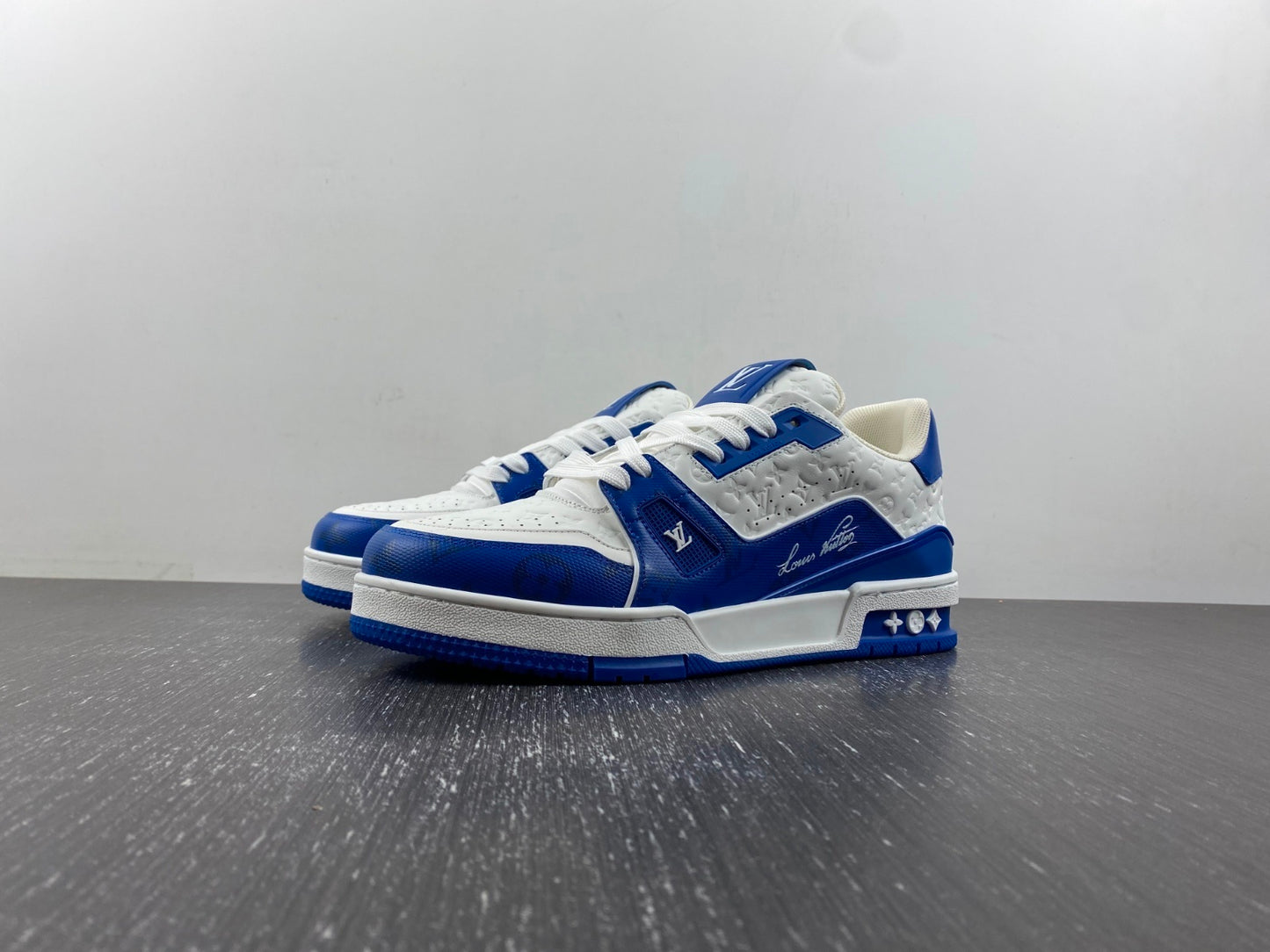 Louis Vuitton Trainer #54 Signature Blue White