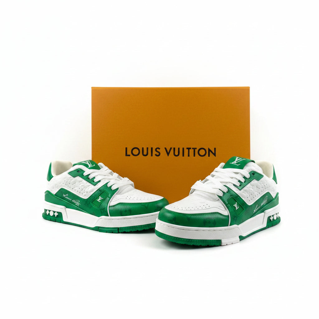 Louis Vuitton Trainer #54 Signature Green White