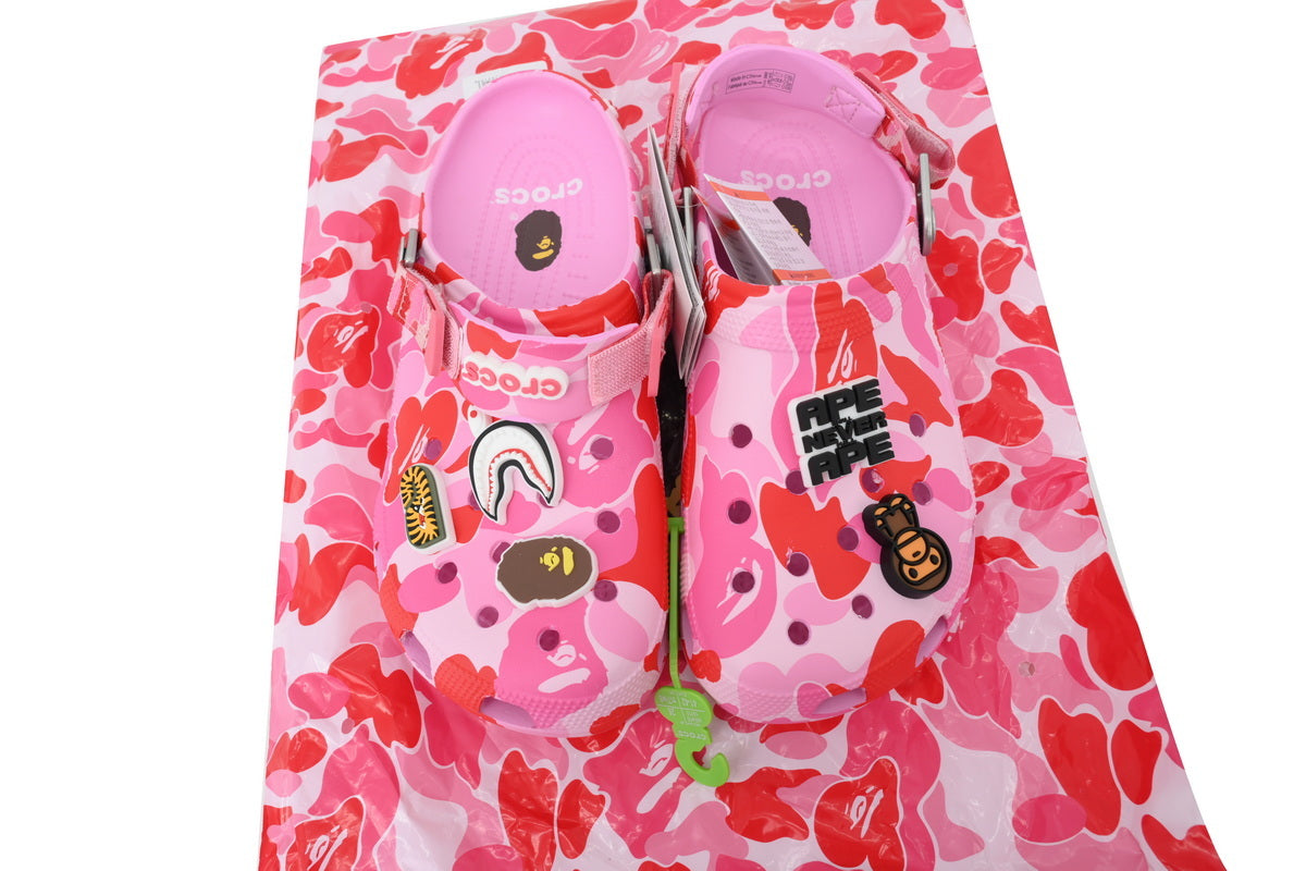 CrocsxBape Pink
