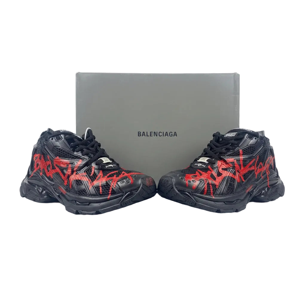 Balenciaga Runner Graffiti Black Red