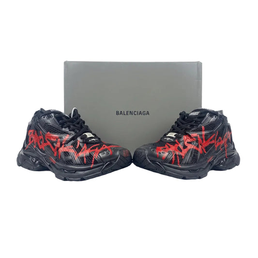 Balenciaga Runner Graffiti Black Red