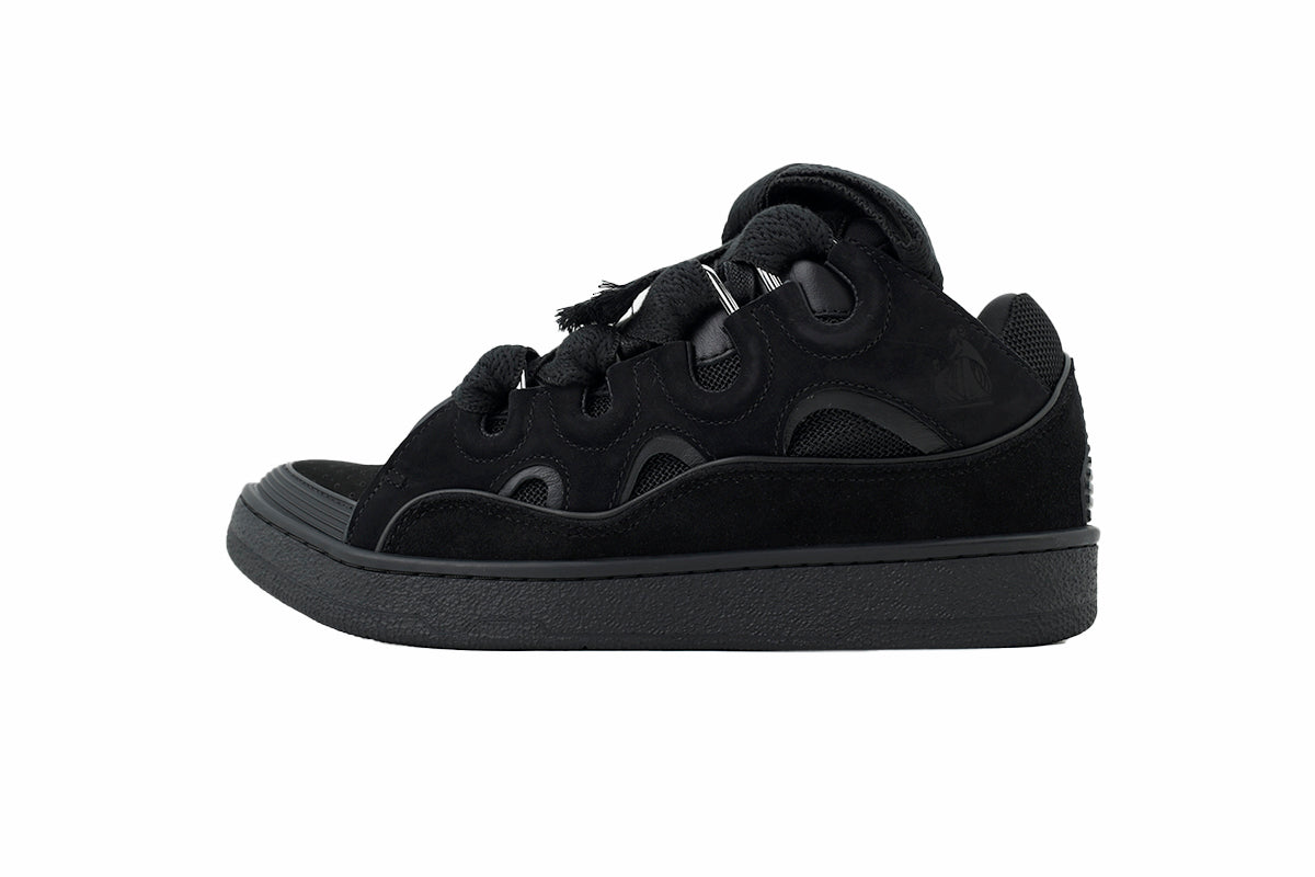 Lanvin Leather Curb Triple Black