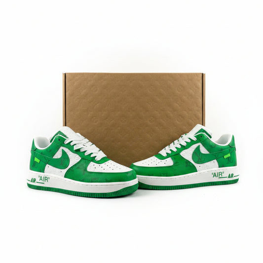 Louis Vuitton Air force 1 By Virgil Abloh White Green