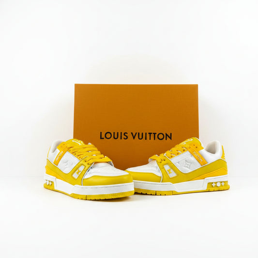 Louis Vuitton Trainer Yellow White Monogram
