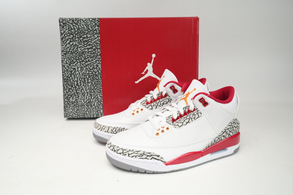 Jordan 3 Cardinal red