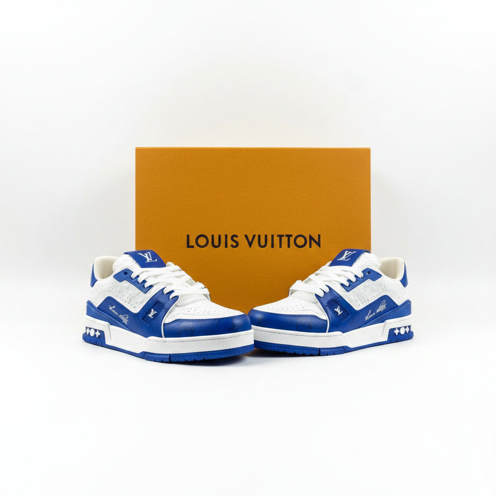 Louis Vuitton Trainer #54 Signature Blue White