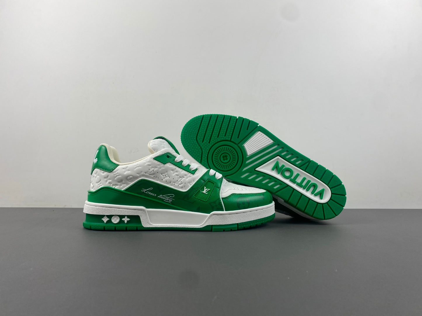 Louis Vuitton Trainer #54 Signature Green White