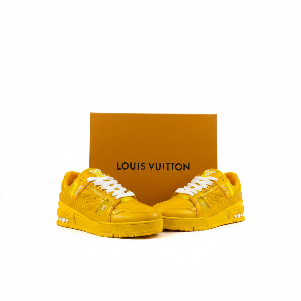 Louis Vuitton Trainer Yellow Embossed Monogram