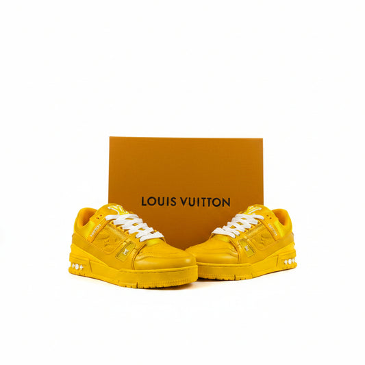 Louis Vuitton Trainer Yellow Embossed Monogram