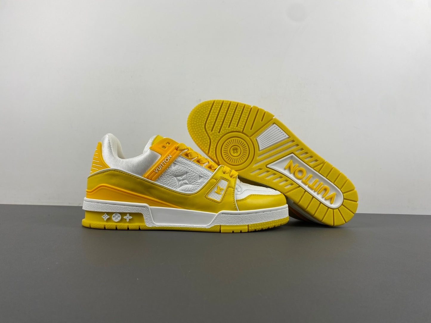 Louis Vuitton Trainer Yellow White Monogram