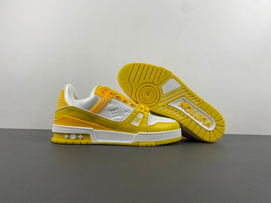 Louis Vuitton Trainer Yellow White Monogram