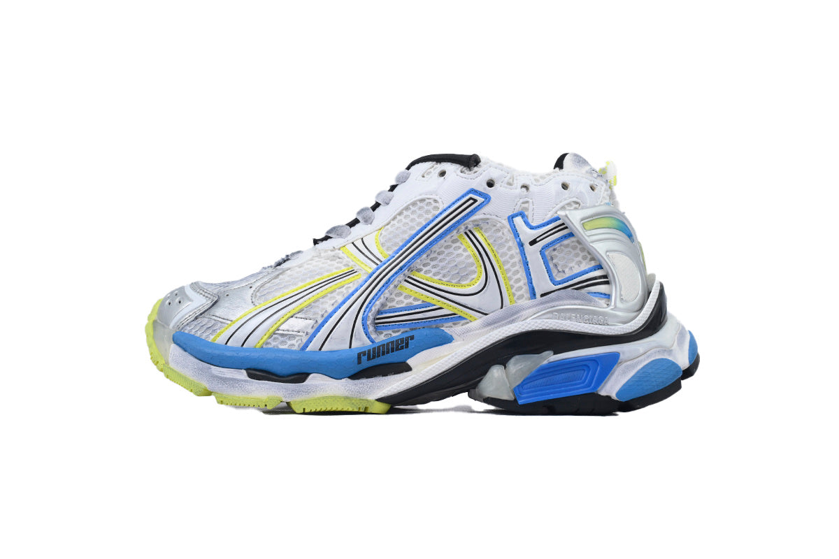 Balenciaga Runner White Yellow Blue