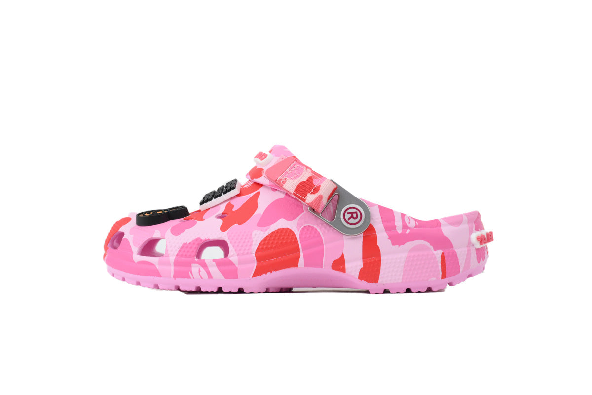 CrocsxBape Pink