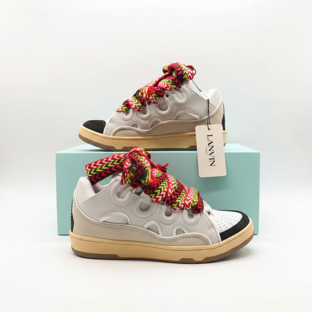 Lanvin Leather Curb White Ivory