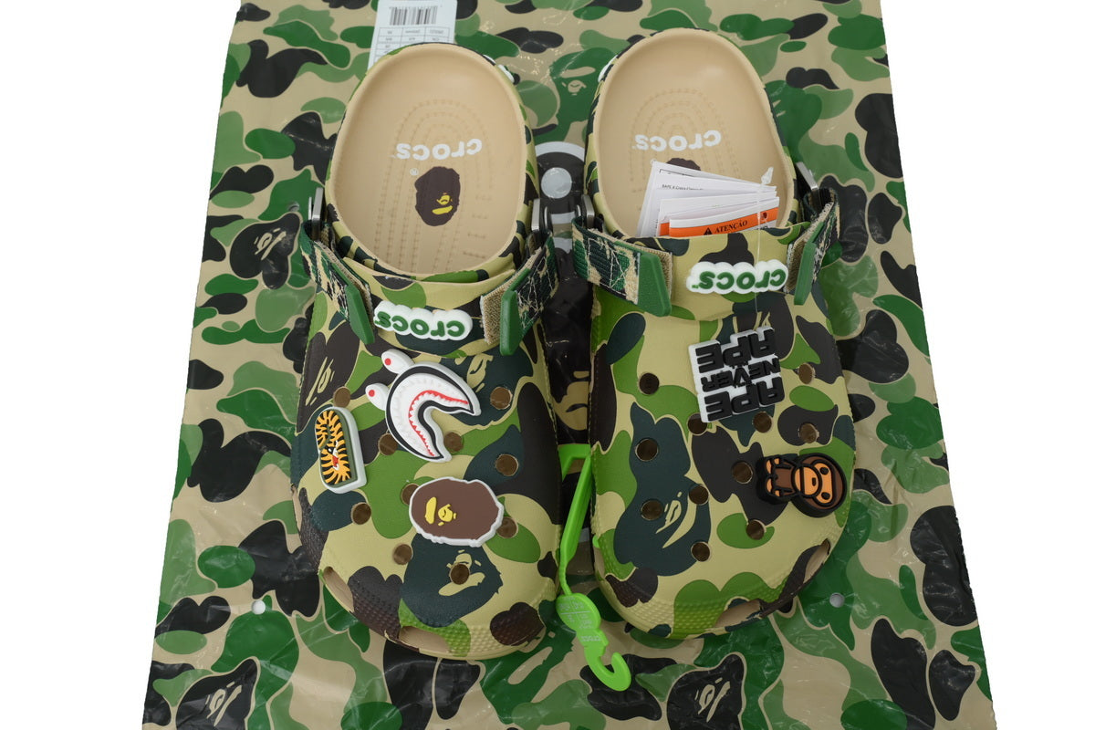 CrocsxBape Green
