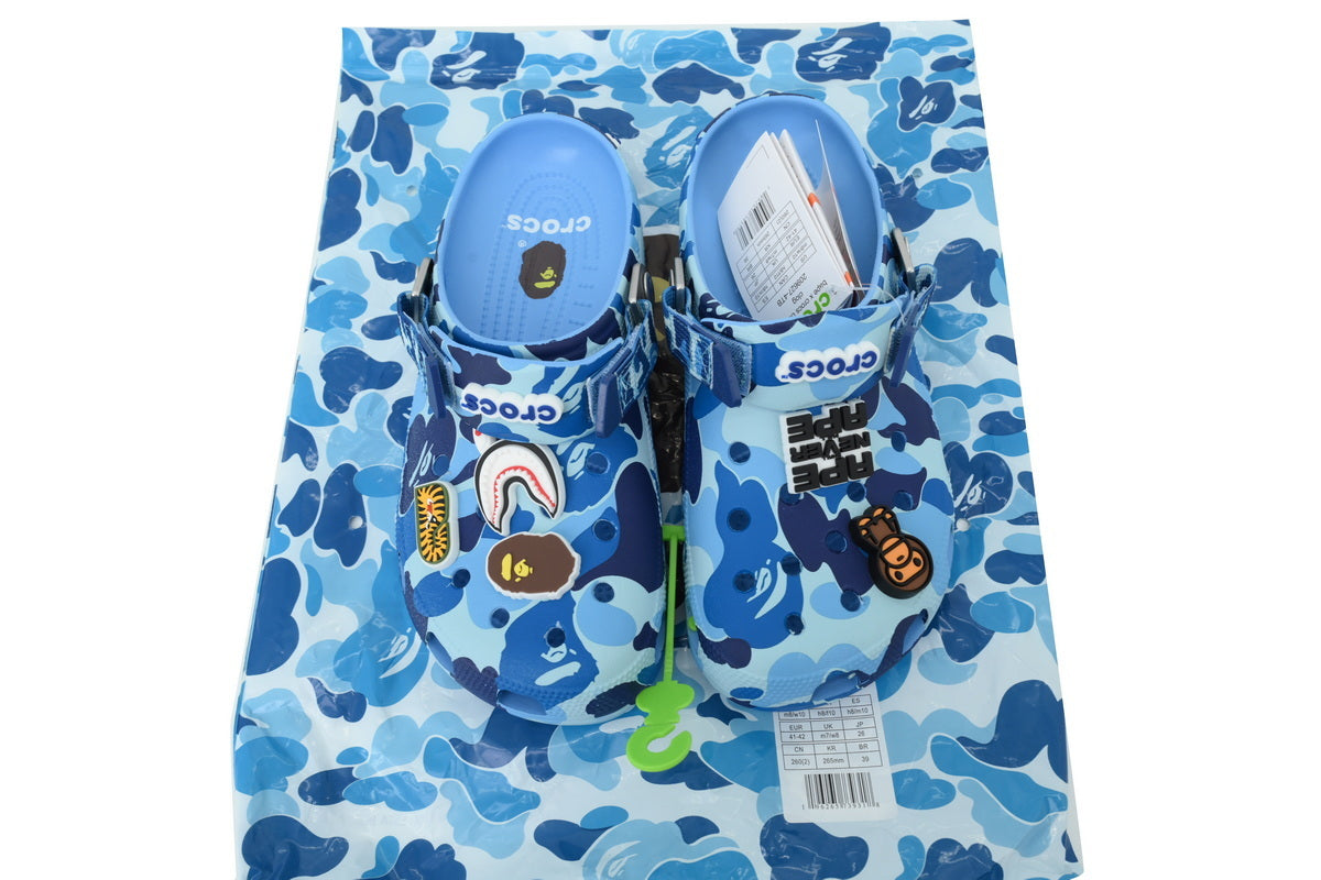 CrocsxBape Blue
