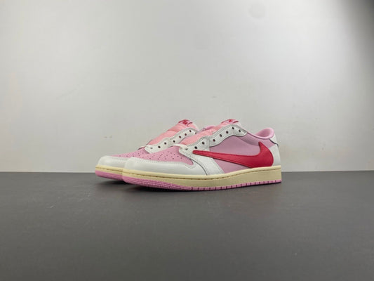 Jordan 1 Retro Low OG SP Travis Scott Sail Tropical Pink